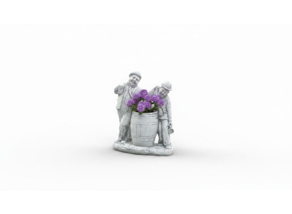 Charlie Chaplin Blumenkübel Pflanz Kübel Dekoration Figur Blumentöpfe