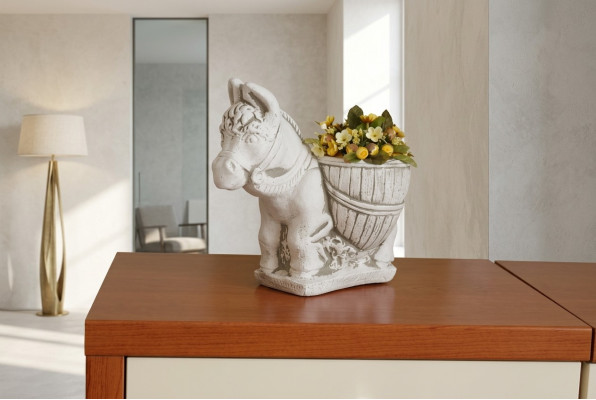 Blumenkübel Pflanz Kübel Dekoration Figur Vasen Blumentöpfe Natur Garten