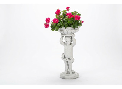 Natur Blumenkübel Pflanz Kübel Dekoration Garten Figur Vasen Blumentöpfe