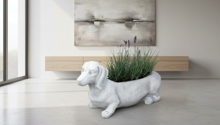 Blumenkübel Pflanz Kübel Dekoration Garten Figur Vasen Blumentöpfe Natur