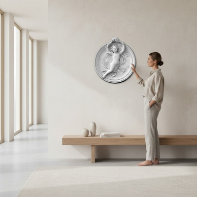 Wandrelief Relief Wandbild Bild Bilder Justizia Gerechtigkeit Gemälde
