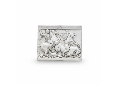 Relief Alexander der Große Pferd Wandrelief Wand Bild Bilder Stein