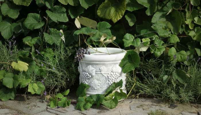 Blumenvase Blumen Kasten Garten Stein Deko Dekoration Antik Stil Blumen