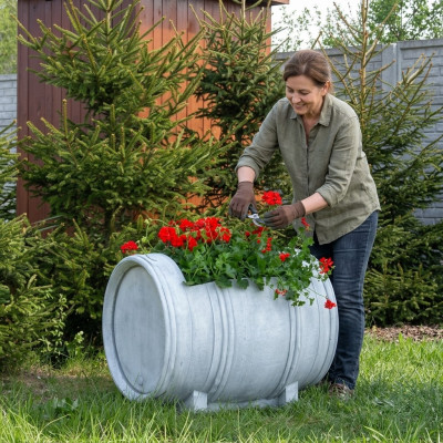 Design Blumentopf Top Planz Kübel Gefäß Figur Töpfe Gesicht Deko Skulptur
