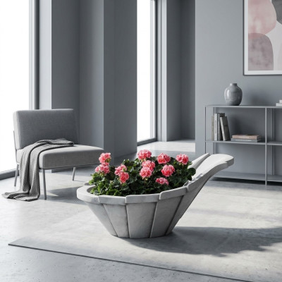 Blumenkübel Pflanz Kübel Dekoration Natur Garten Vasen Figur Blumentöpfe