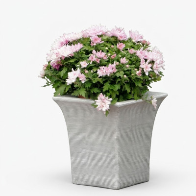Blumenkorb Figuren Blumen Vase Gefäss Garten Terrasse Dekoration Statue