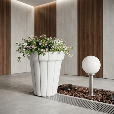 Blumenkübel Pflanz Kübel Dekoration Vasen Natur Garten Figur Blumentöpfe