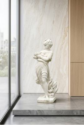 Frau 122cm Skulptur Design Figur Statue Garten Figuren Statuen