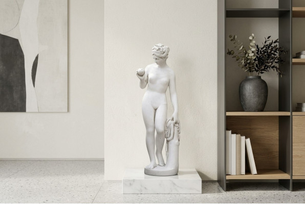 Garten Dekoration Frau 61cm Terrasse Stein Figuren Figur Deko