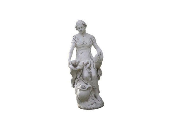 Dekoration Figur Frau Garten Designer Figuren Skulptur Weiß Skulpturen