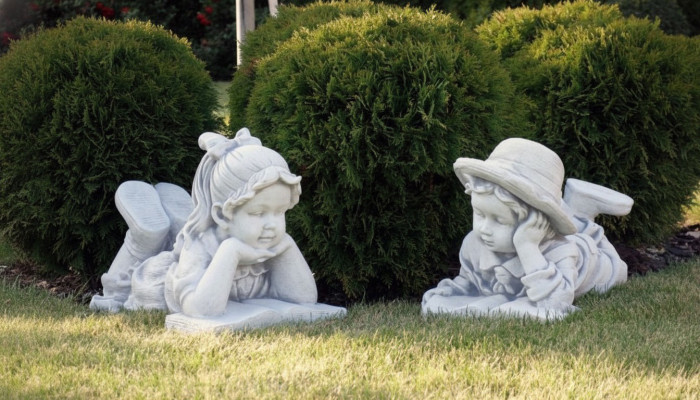 33cm Deko Skulptur Design Figur Statue Garten Figuren Statuen Skulpturen