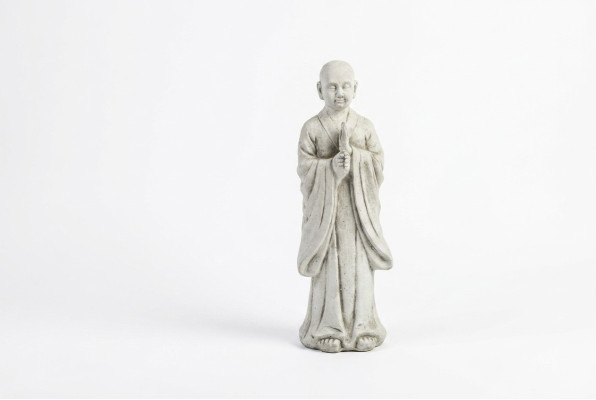 Buddha Skulptur in Steinoptik. Große Dekorative Skulptur für Garten Figur