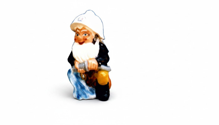 Garten  Zwerg Feuerwehrmann Figur Statue Skulptur Figuren Skulpturen Deko 8813