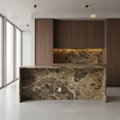 40x40cm Marmor Boden Fliesen Naturstein Fliese Belag Beläge 15m² Dark Emperador