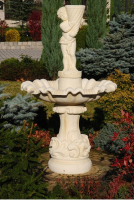 Springbrunnen Garten Teich Brunnen Steinbrunnen Stein Gartenbrunnen Fontaine