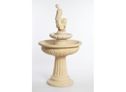 Springbrunnen Garten Teich Brunnen 164cm Steinbrunnen Gartenbrunnen Fontaine Neu