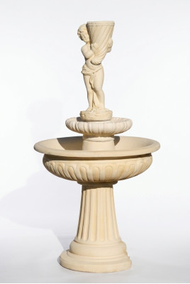 Zierbrunnen Springbrunnen Skulptur Brunnen Deko Garten Fontaine Teich Neu 174cm