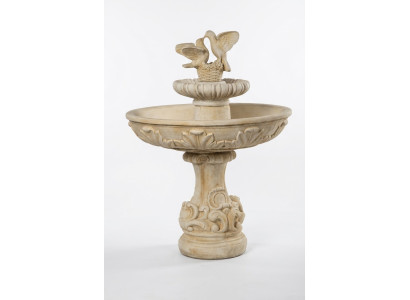 Springbrunnen Froschbrunnen Brunnen Steinbrunnen Gartenbrunnen Fontaine 155cm