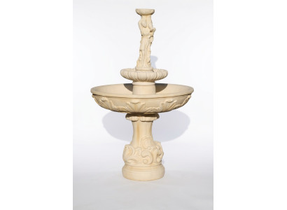Springbrunnen Garten Teich Brunnen 165cm Steinbrunnen Gartenbrunnen Fontaine Neu