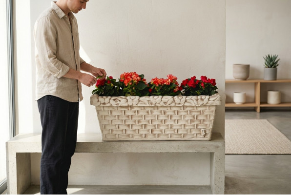 Design Blumentopf Topf Pflanz Kübel Gefäß Töpfe Figur deko Blumenkasten Deko