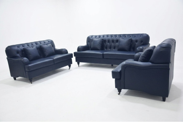 Chesterfield Sofa Leder Sofagarnituren Elegant Luxus Wohnzimmer Modern Design