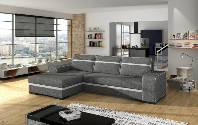 Schlafsofa Eck Sofa Couch Polster Eck Garnitur Schlaffunktion Bettfunktion