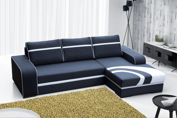 Schlafsofa Ecksofa Couch mit Bettfunktion und Polsterung - Moderne Garnitur mit Schlaffunktion NEU