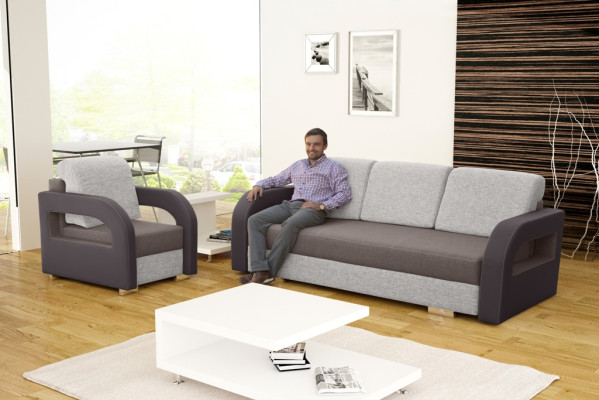 Schlafsofa Sofa Polster Bett Couchen Sofas Couch Sitz Bettfunktion 3 Sitzer Neu
