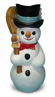 Skulptur Figur Figuren Steinfigur Statuen Schneemann Weihnachten Dekoration