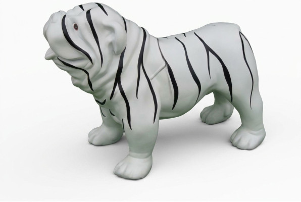 Figur Statue Skulptur Figuren Skulpturen Dekoration Deko 55 cm Hund Plastik Neu