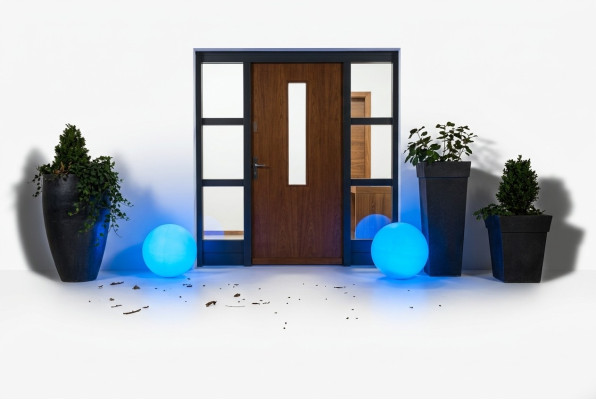 Garten Leuchten Kugel Leuchte Lampe Deko Lampe Beleuchtung außenbeleuchtung 50cm