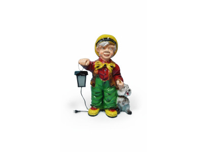 Figur Garten Statue Skulptur Figuren Skulpturen Dekoration 73 cm Deko Laterne