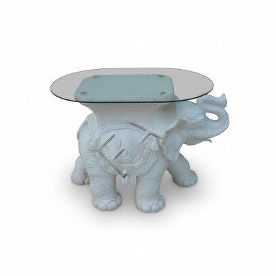 Beistell Couch Sofa Tisch Elefant Figur Glas Tische Möbel Wohnzimmer Möbel Neu