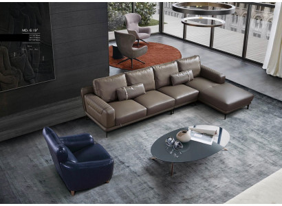 Eck Sofa Couch Designer Polster Sitz Ecke Wohn Landschaft Leder Couchen
