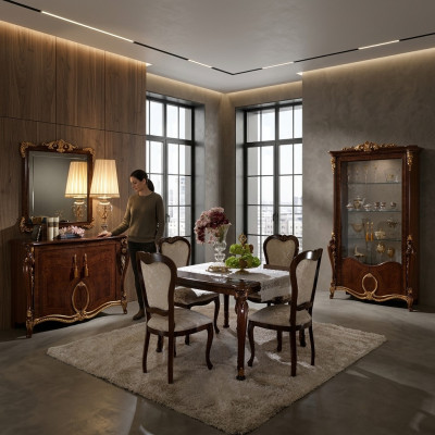 Esstisch Tisch Esszimmer Tische Holz Jugendstil Italienische Möbel