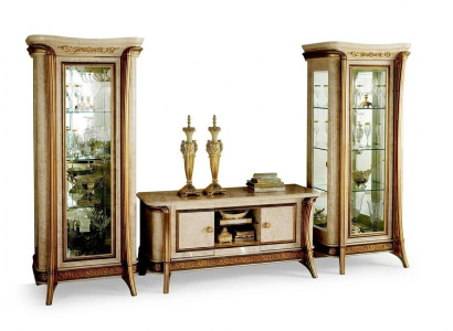 Wohnwand Vitrine Kommode Schrank sideboard Barock Rokoko jugendstil