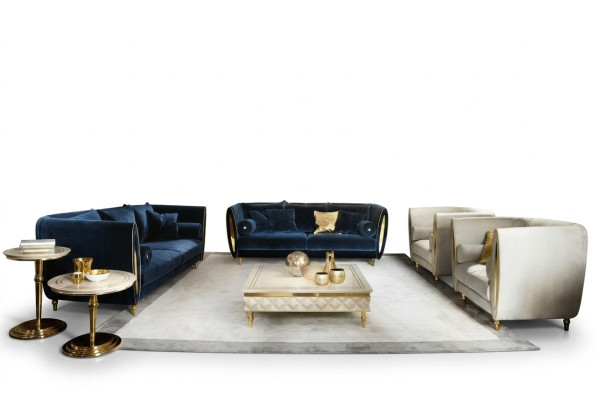 Sofagarnitur Sofa Couch 3 Sitzer (ohne 2+1) Designer Möbel Classisch