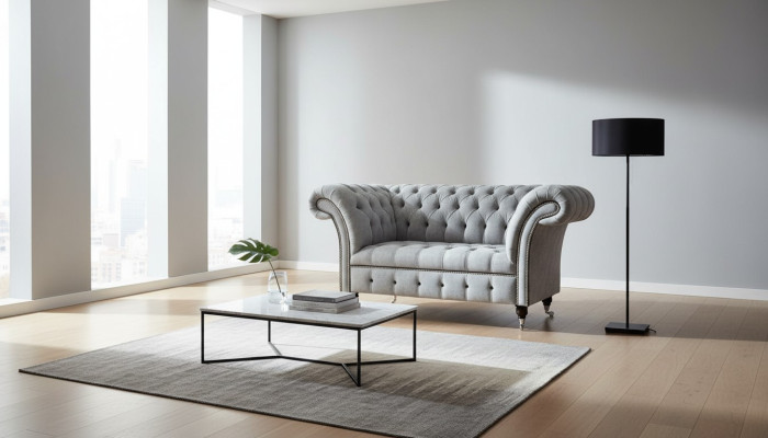 Sessel 1 Sitzer Polstersofas Klassische Chesterfield Stuhl der Premium Klasse