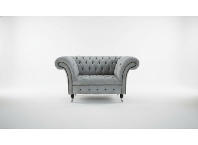 Sessel 1 Sitzer Polstersofas Klassische Chesterfield Stuhl der Premium Klasse