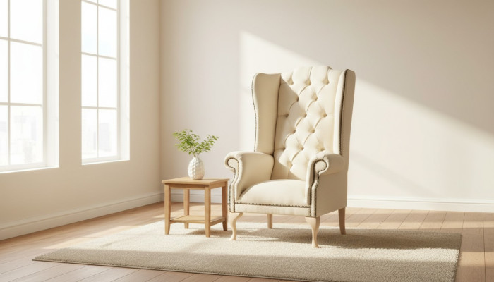 Ohrensessel 1 Sitzer Polstersofas Klassische Chesterfield der Premium Klasse Neu