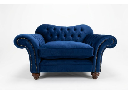 Chesterfield Design Sofa Sessel Couch Polster Luxus Textil Couchen 1 Sitzer #132