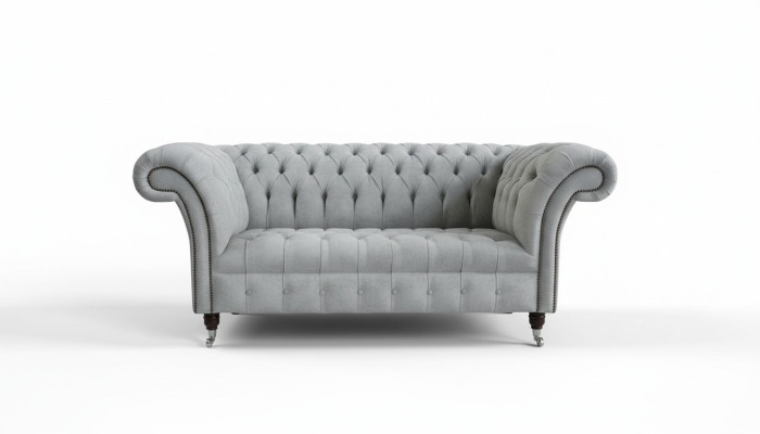 2 Sitzer Chesterfield Leder Couch Sofa Polster Sofas Design Luxus Sofas Textil