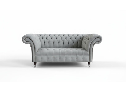 2 Sitzer Chesterfield Leder Couch Sofa Polster Sofas Design Luxus Sofas Textil