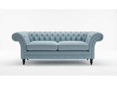 2 Sitzer Polstersofas Klassische Sofa Chesterfield Sofa der Premium Klasse Neu