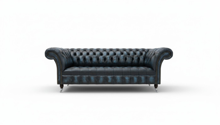 Ledersofa Sofa Couch Polster Garnitur 3 Sitzer Leder Sofas Couchen Chesterfield
