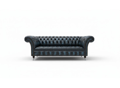 Ledersofa Sofa Couch Polster Garnitur 3 Sitzer Leder Sofas Couchen Chesterfield