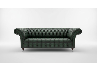 Ledersofa Sofa Couch Polster Garnitur 3 Sitzer Sofas Couchen Chesterfield Leder