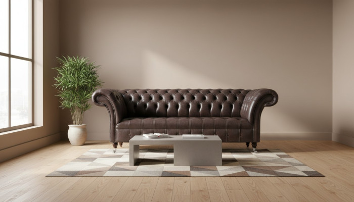 3 Sitzer Chesterfield Polster Sofas Design Luxus Couch Sofa Leder Couchen XXL
