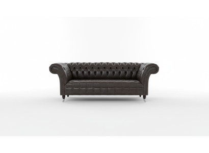 3 Sitzer Chesterfield Polster Sofas Design Luxus Couch Sofa Leder Couchen XXL