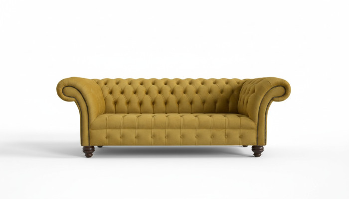 3 Sitzer Chesterfield Sofas Design Luxus Couch Sofa Couchen XXL Stoff Polster